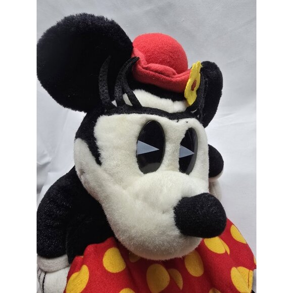 Vintage 1930s Style Looking Minnie Mouse Plush Backpack 1996 Child Size- Rare - Picture 2 of 14